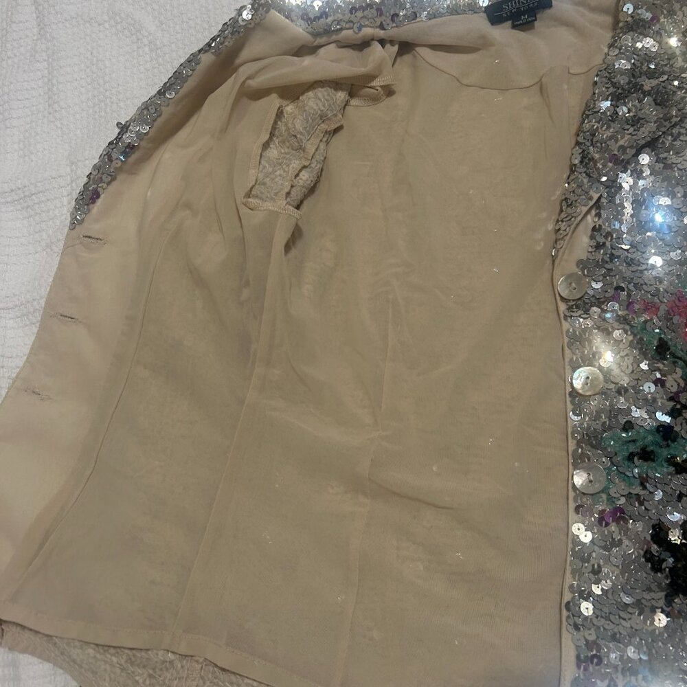 Womens Sequin Jacket - image 5